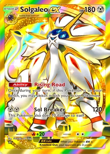Solgaleo ex card, Celestial Guardians #239