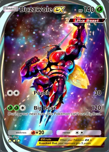 Buzzwole ex card, Extradimensional Crisis #88