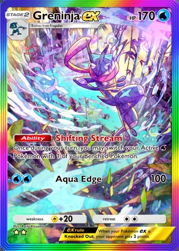 Greninja ex card, Mega Rising #275
