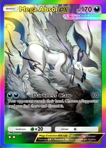 Mega Absol ex card, Mega Rising #280