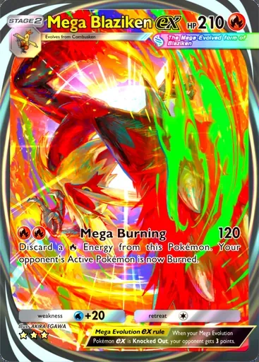 Mega Blaziken ex card, Mega Rising #284